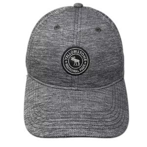 Legacy Athletic Yellowstone National Park Gray Hat Baseball Cap Moose Patch OS